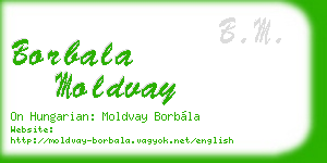 borbala moldvay business card