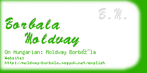 borbala moldvay business card